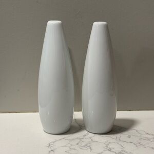Mikasa Modern White Salt and Pepper Shakers